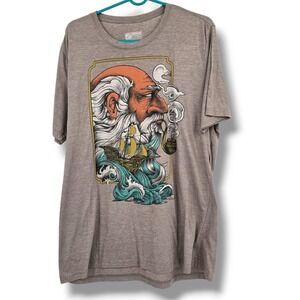 Curbside Graphic T-Shirt‎ Novelty Print Short Sleeve Men's 2XL